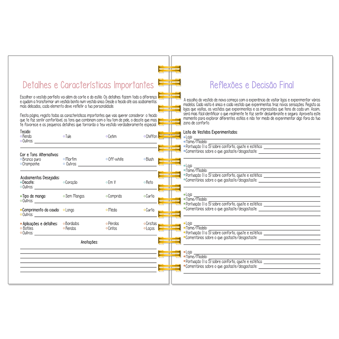 Agenda de Noiva 👰Capa Floral 8