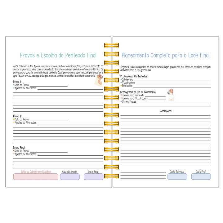 Agenda de Noiva 👰Capa Floral 9