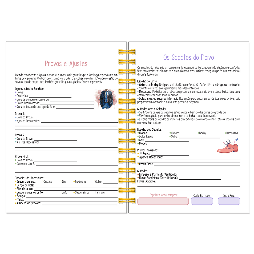 Agenda de Noiva 👰Capa Floral 10