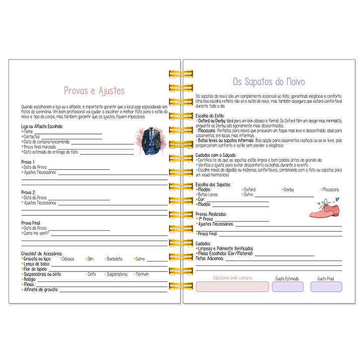 Agenda de Noiva 👰Capa Floral 10