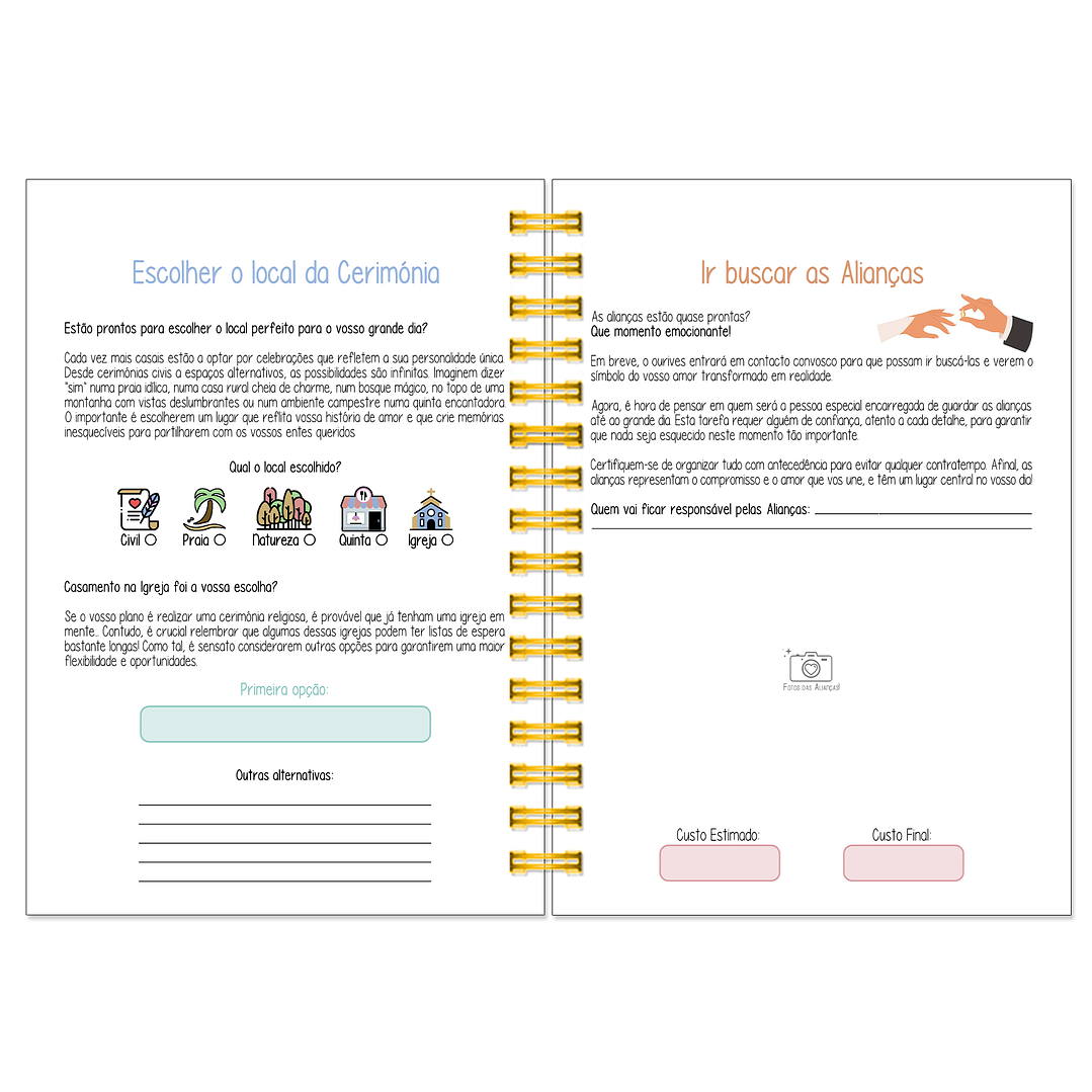 Agenda de Noiva 👰Capa Floral 12