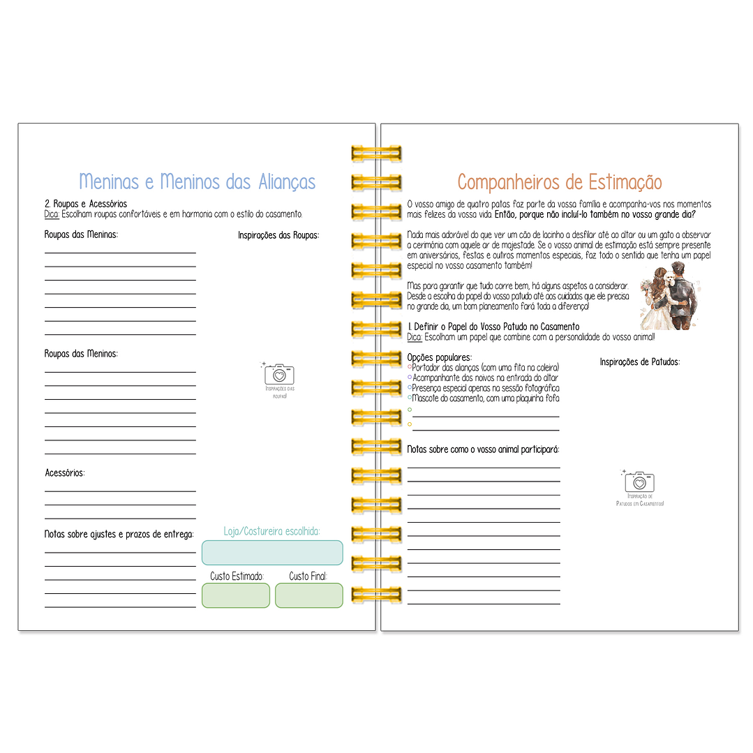 Agenda de Noiva 👰Capa Floral 13