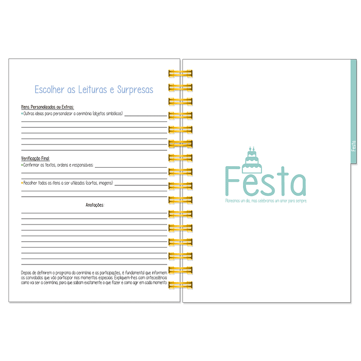 Agenda de Noiva 👰Capa Floral 15