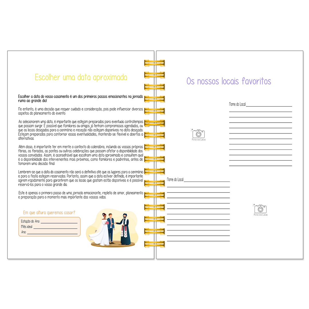 Agenda de Noiva 👰Capa Floral 16