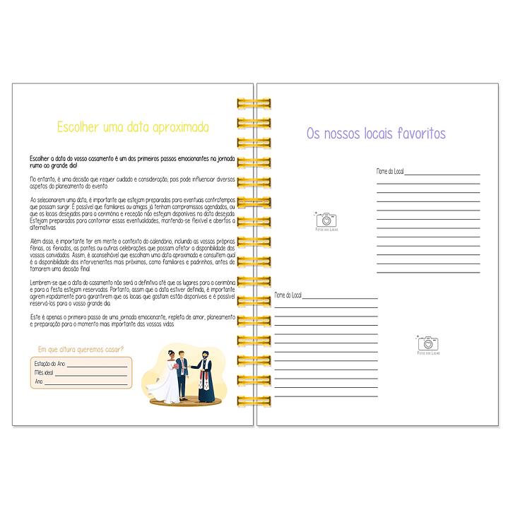 Agenda de Noiva 👰Capa Floral 16