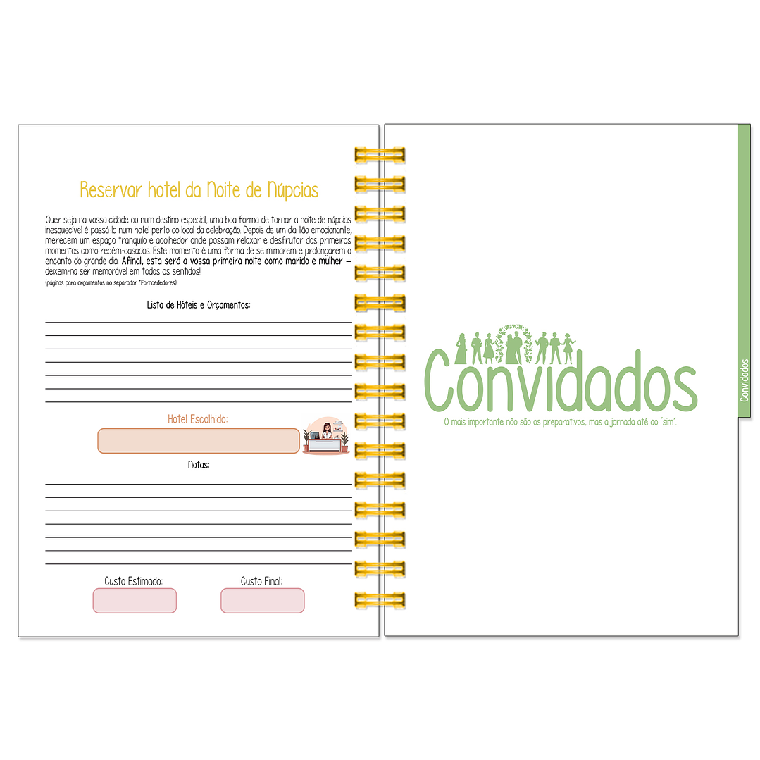 Agenda de Noiva 👰Capa Floral 19