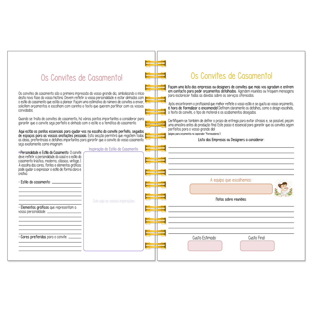 Agenda de Noiva 👰Capa Floral 20
