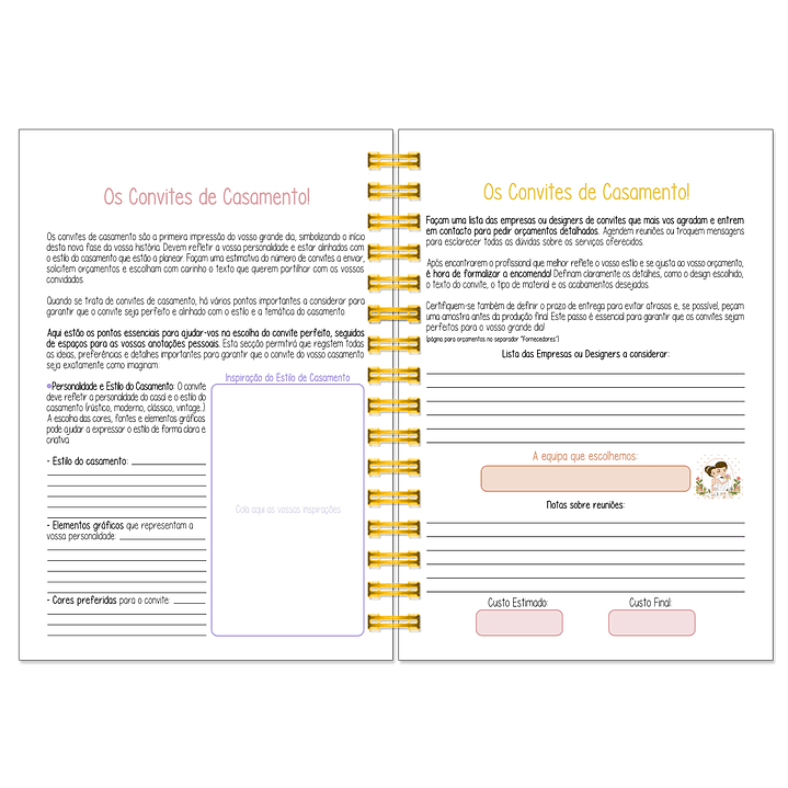 Agenda de Noiva 👰Capa Floral 20