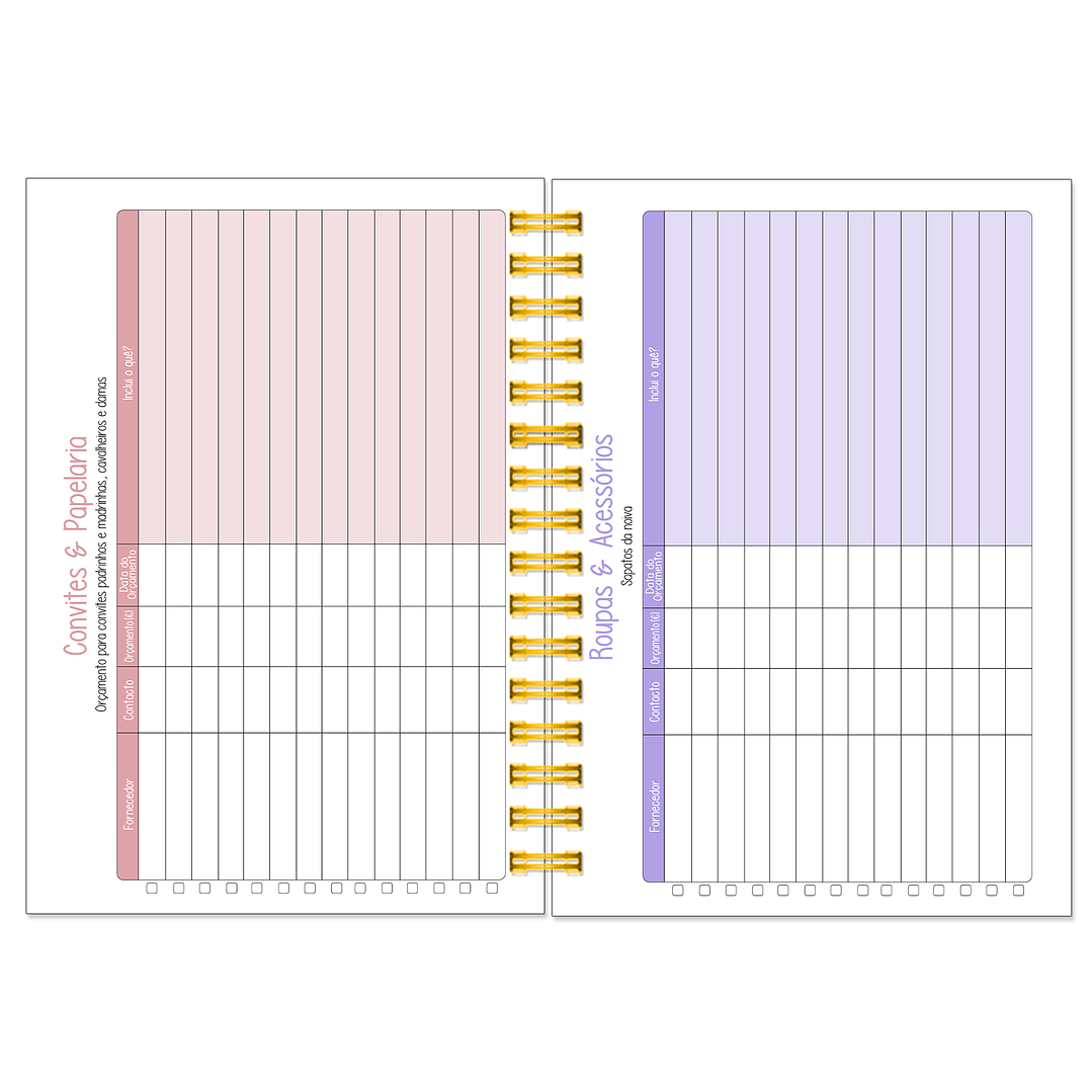 Agenda de Noiva 👰Capa Floral 26