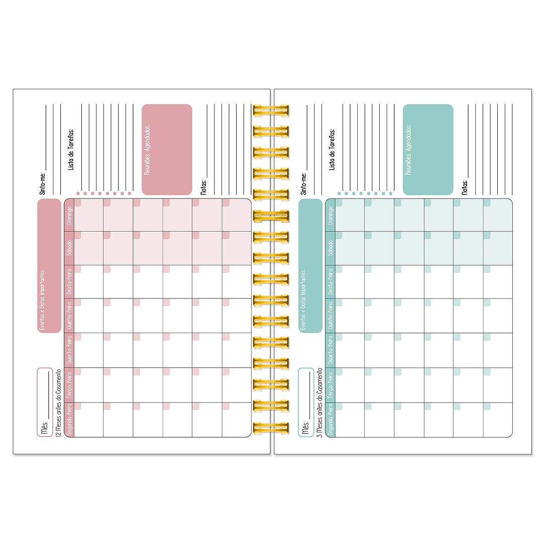 Agenda de Noiva 👰Capa Floral 29