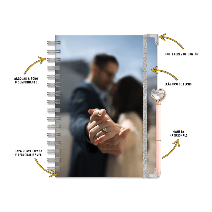 Agenda de Noiva 👰Capa com Fotografia 2