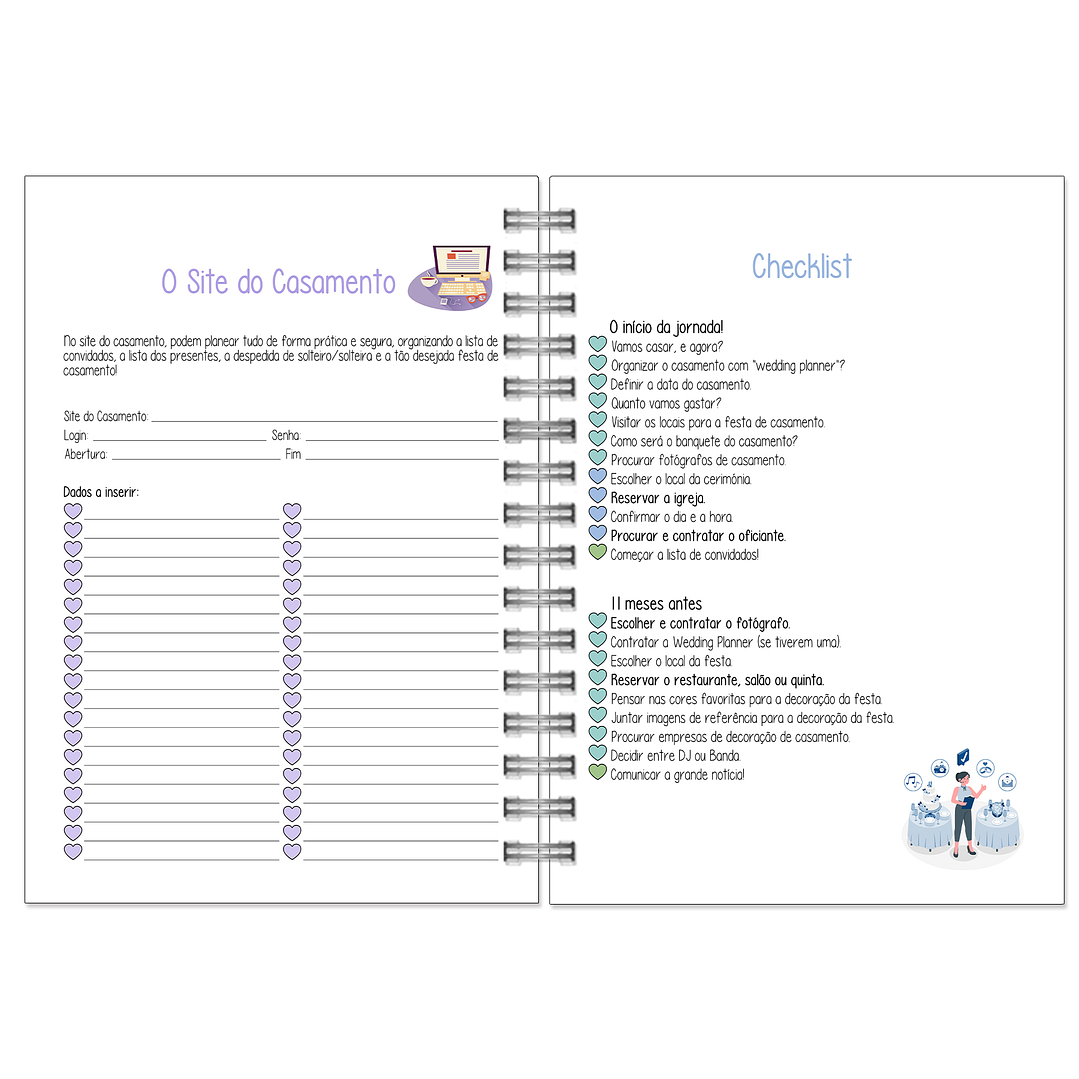 Agenda de Noiva 👰Capa Clássica 5