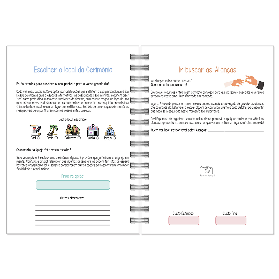 Agenda de Noiva 👰Capa Clássica 12