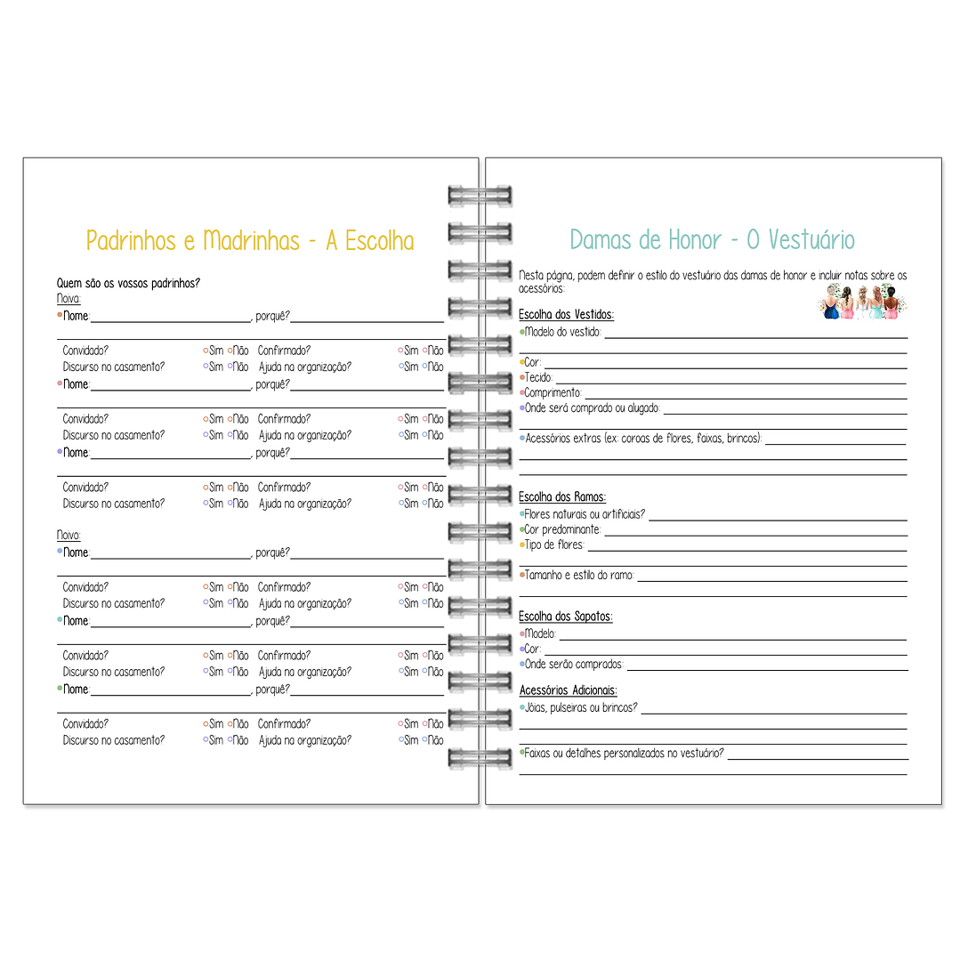 Agenda de Noiva 👰Capa Clássica 14