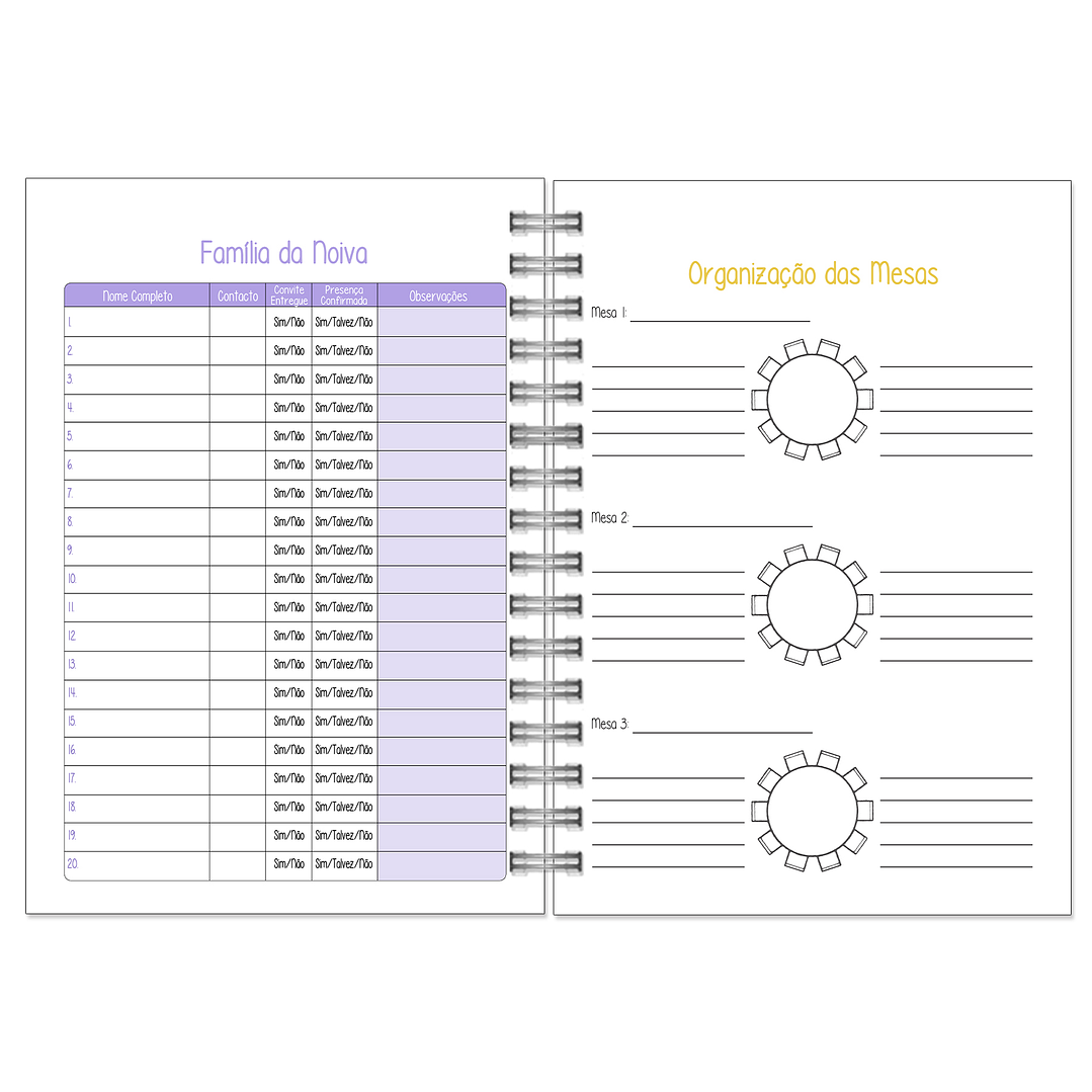 Agenda de Noiva 👰Capa Clássica 21