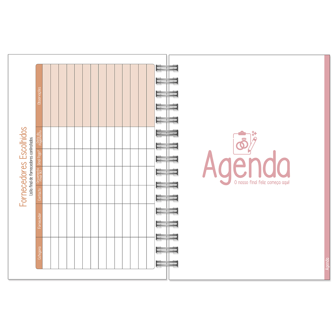 Agenda de Noiva 👰Capa Clássica 28