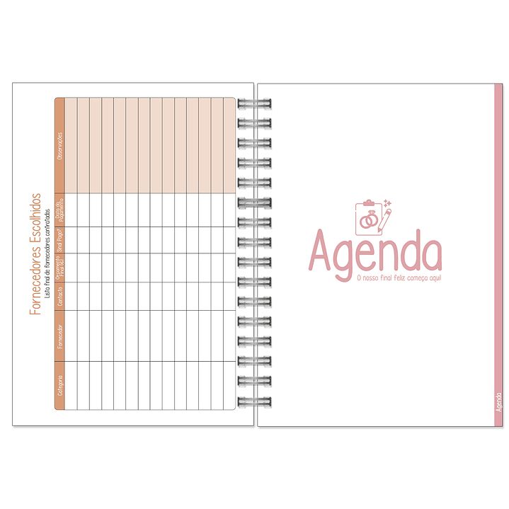 Agenda de Noiva 👰Capa Clássica 28
