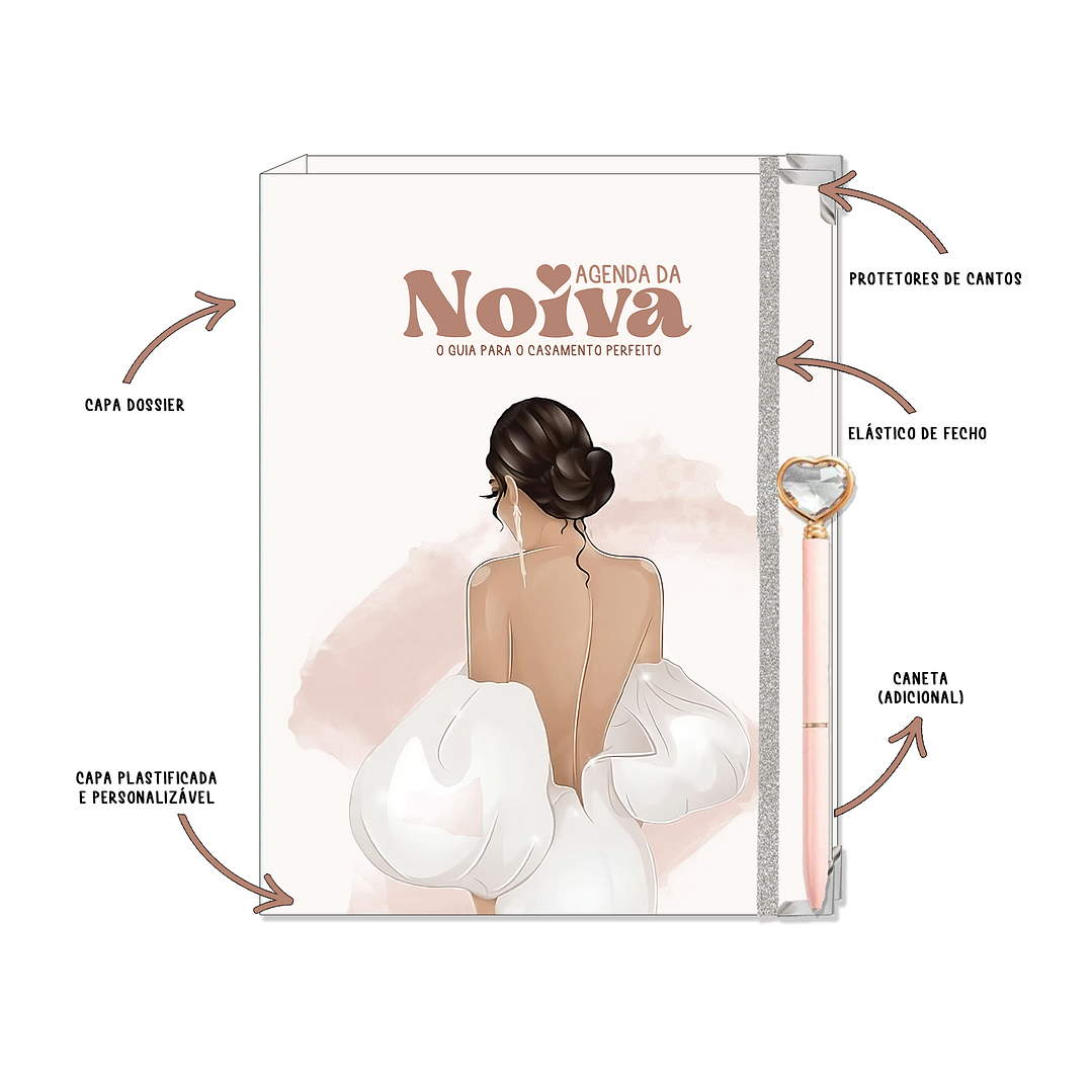 Dossier Agenda de Noiva 👰Capa Clássica 2