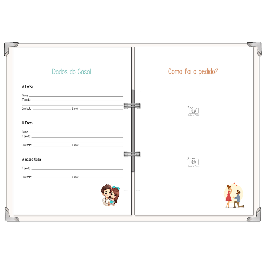 Dossier Agenda de Noiva 👰Capa Clássica 4