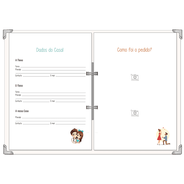 Dossier Agenda de Noiva 👰Capa Clássica 4