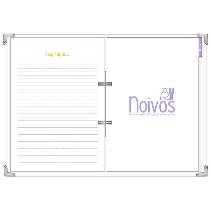 Dossier Agenda de Noiva 👰Capa Clássica 6