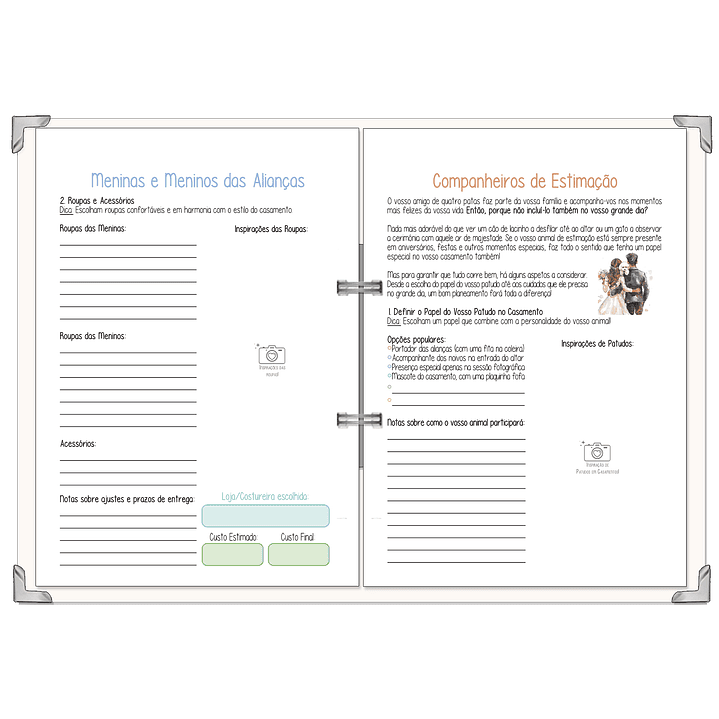 Dossier Agenda de Noiva 👰Capa Clássica 13