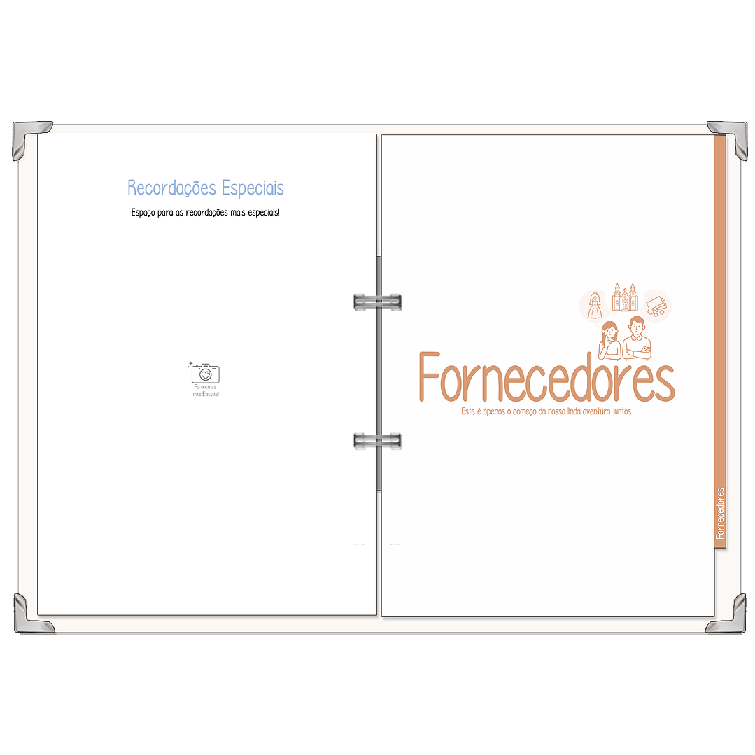 Dossier Agenda de Noiva 👰Capa Clássica 25