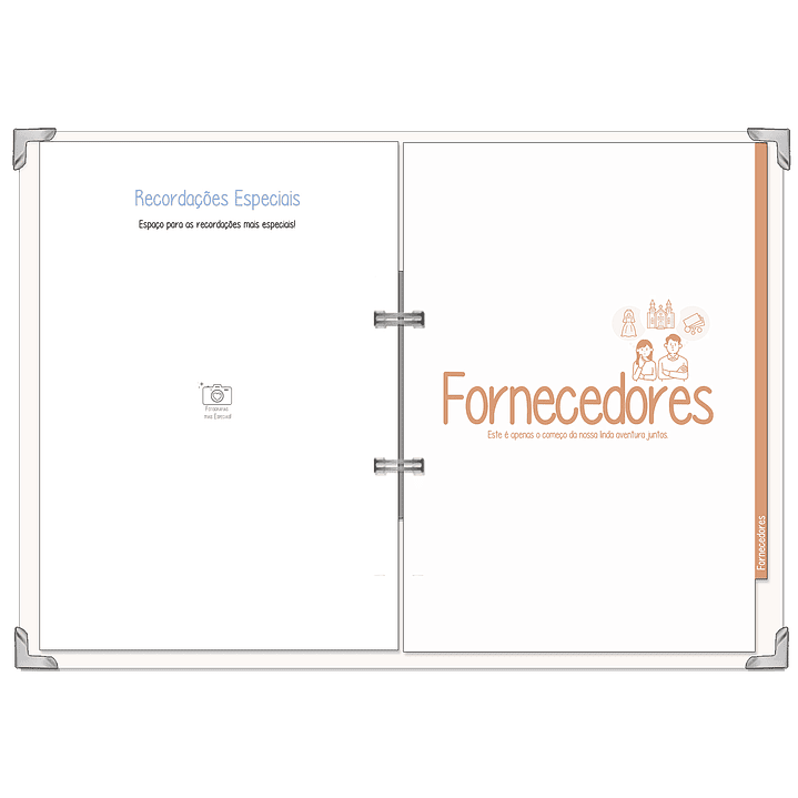 Dossier Agenda de Noiva 👰Capa Clássica 25