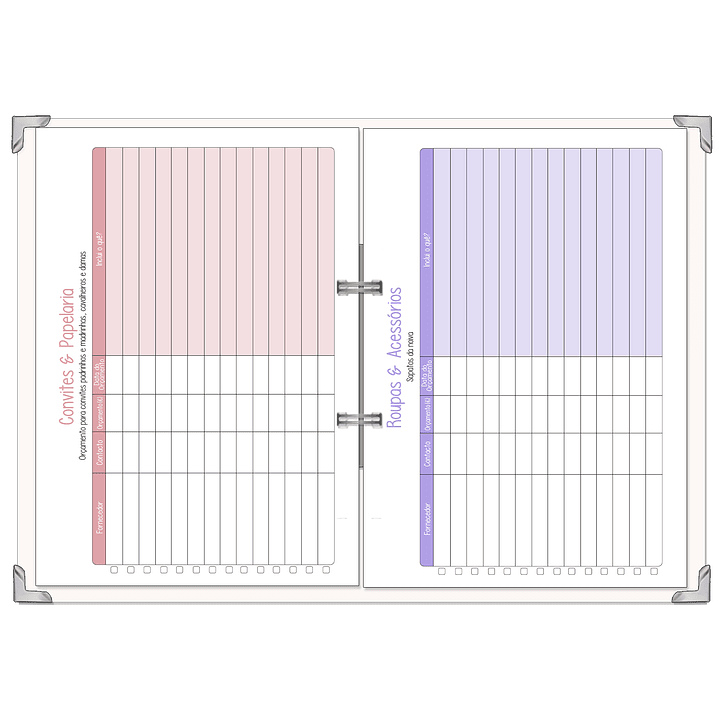 Dossier Agenda de Noiva 👰Capa Clássica 26