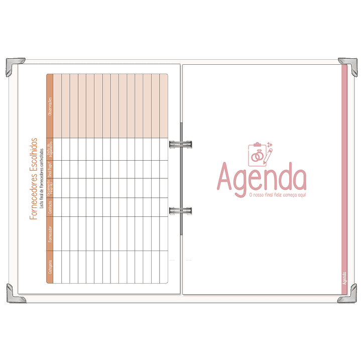 Dossier Agenda de Noiva 👰Capa Clássica 28