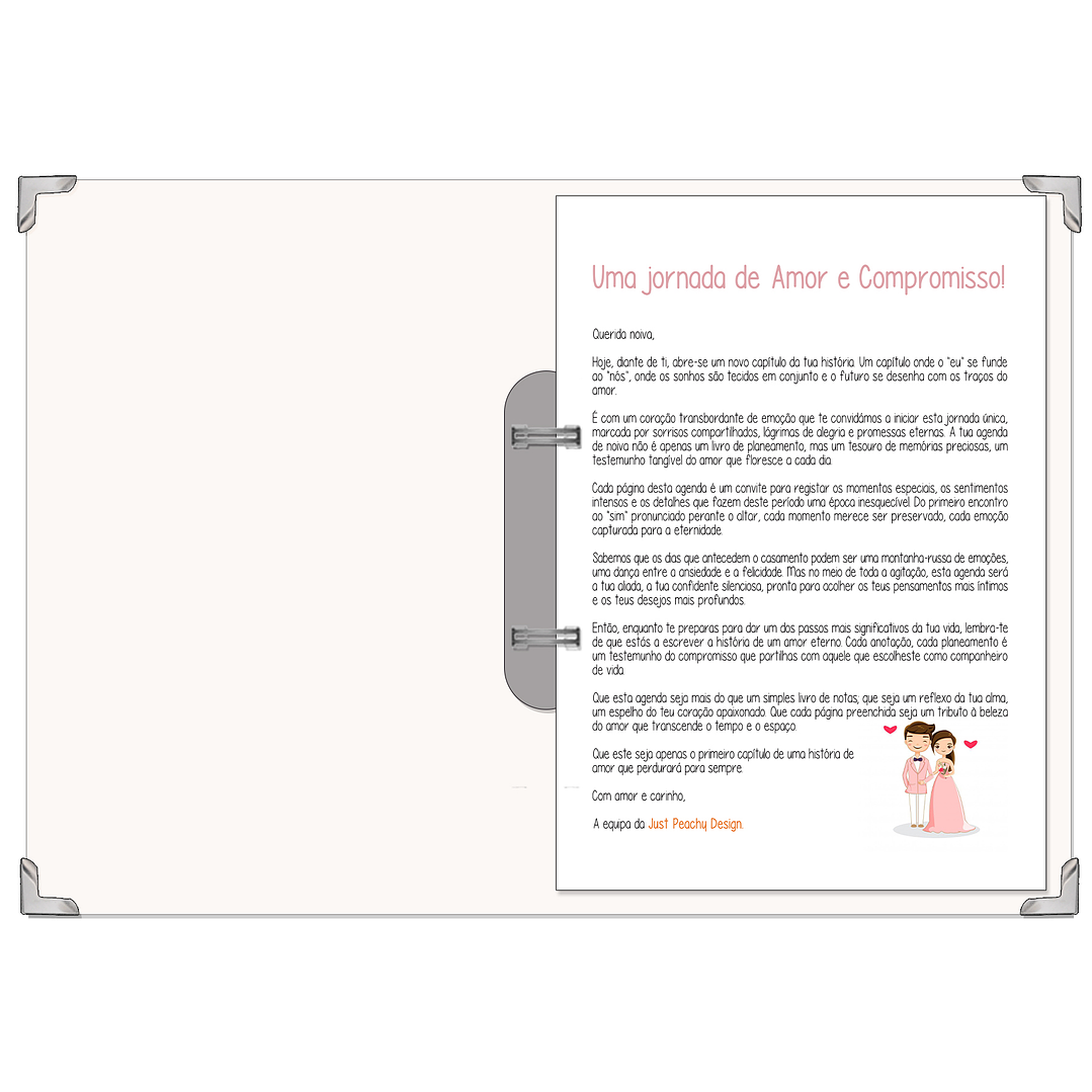 Dossier Agenda de Noiva 👰Capa com Fotografia 3