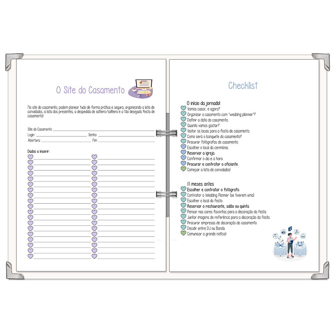 Dossier Agenda de Noiva 👰Capa com Fotografia 5
