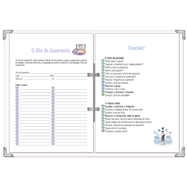 Dossier Agenda de Noiva 👰Capa com Fotografia 5