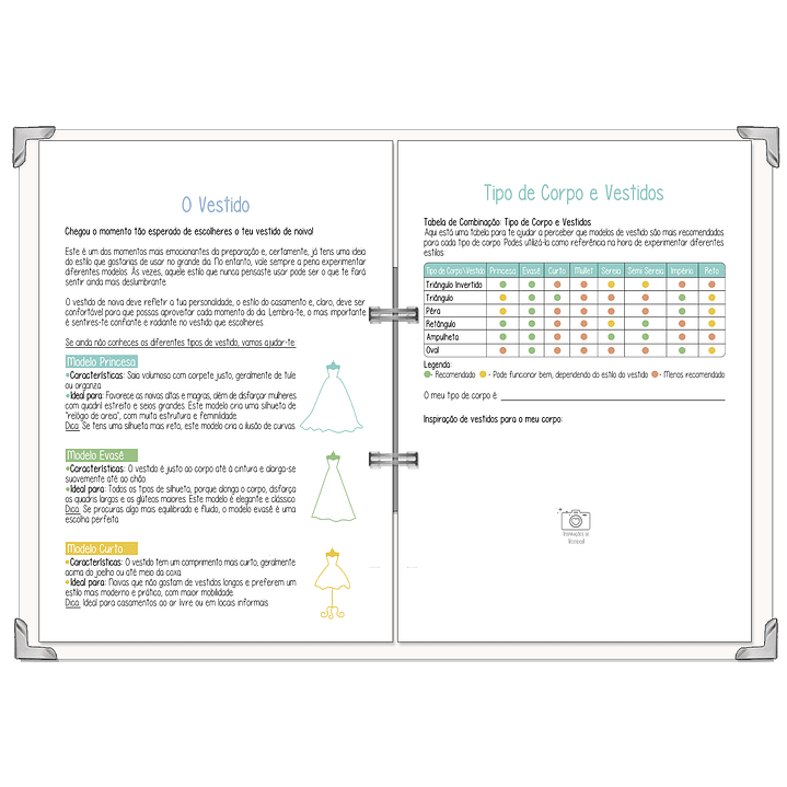 Dossier Agenda de Noiva 👰Capa com Fotografia 7