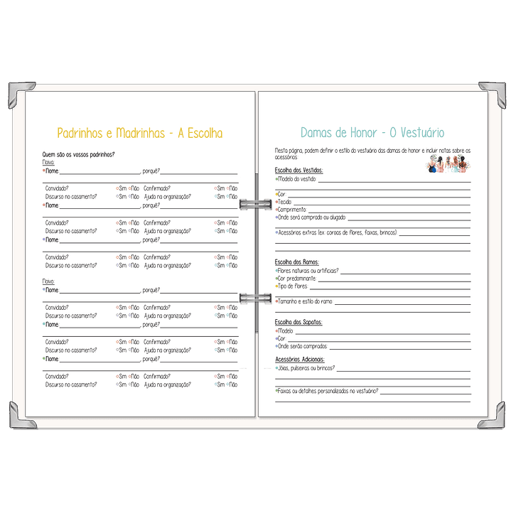 Dossier Agenda de Noiva 👰Capa com Fotografia 14
