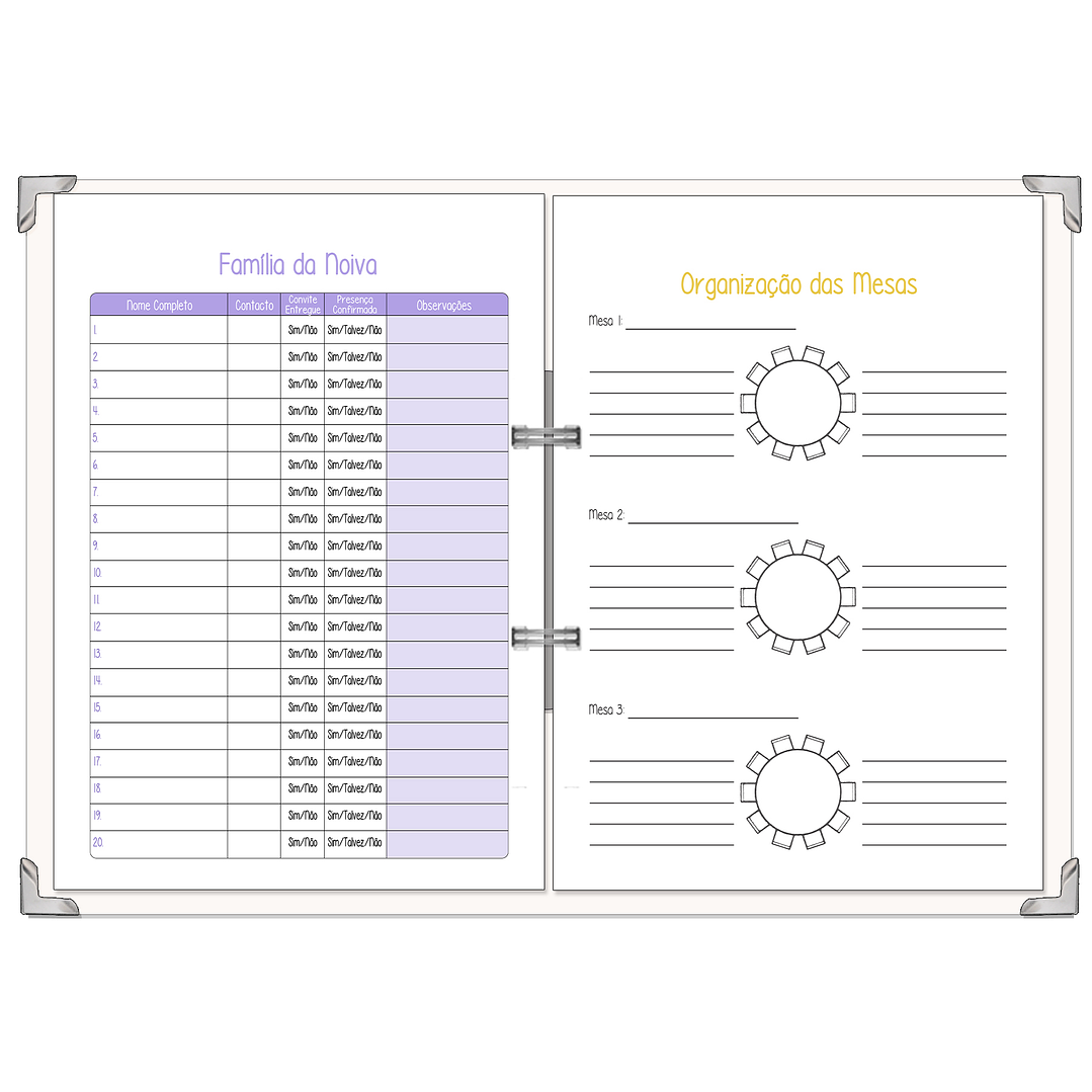 Dossier Agenda de Noiva 👰Capa com Fotografia 21