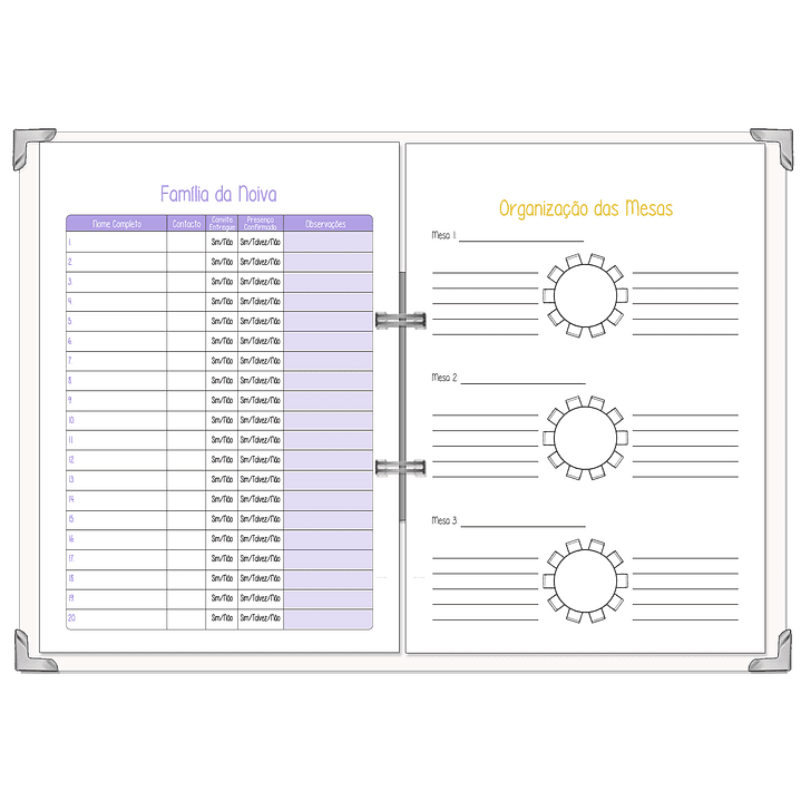 Dossier Agenda de Noiva 👰Capa com Fotografia 21