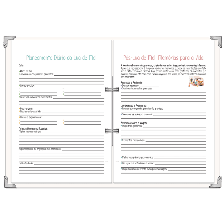 Dossier Agenda de Noiva 👰Capa com Fotografia 24