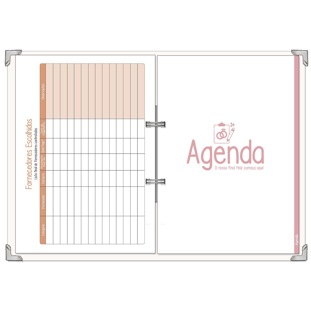 Dossier Agenda de Noiva 👰Capa com Fotografia 28