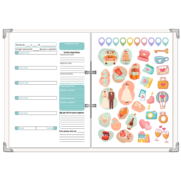 Dossier Agenda de Noiva 👰Capa com Fotografia 30