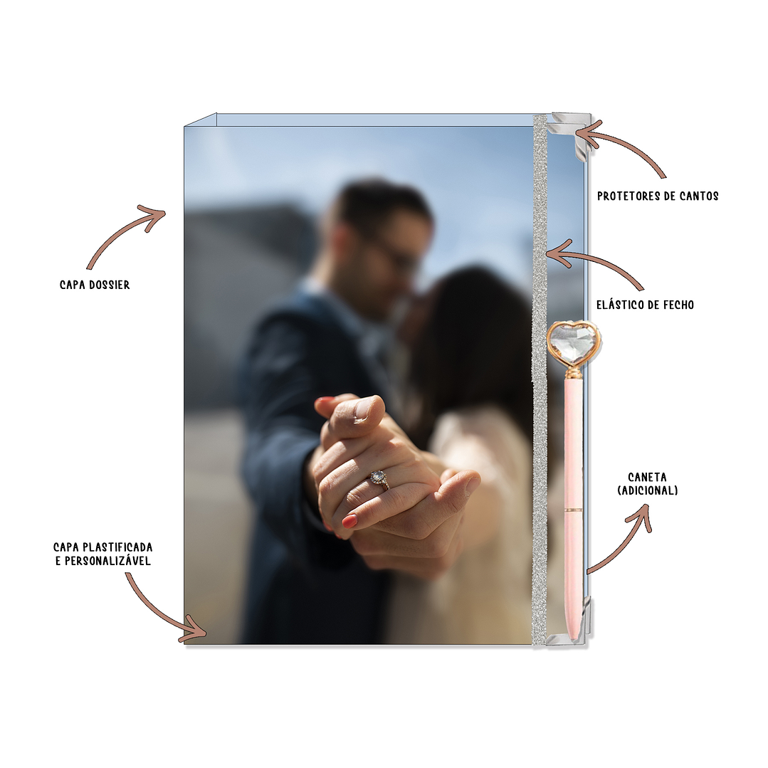 Dossier Agenda de Noiva 👰Capa com Fotografia 2
