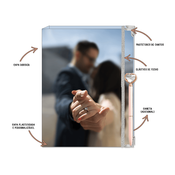 Dossier Agenda de Noiva 👰Capa com Fotografia 2