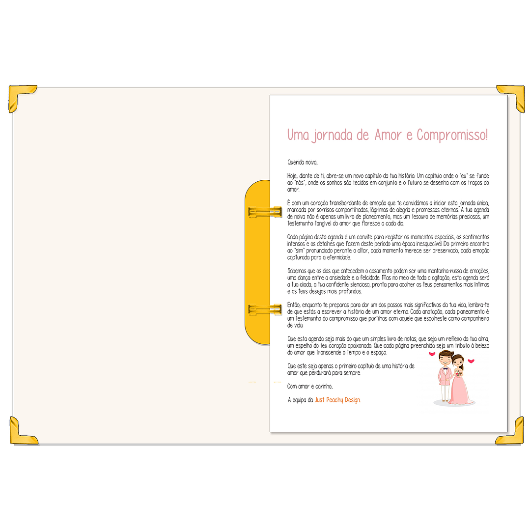 Dossier Agenda de Noiva 👰Capa Floral 3