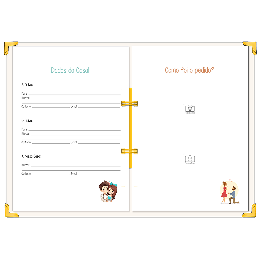 Dossier Agenda de Noiva 👰Capa Floral 4