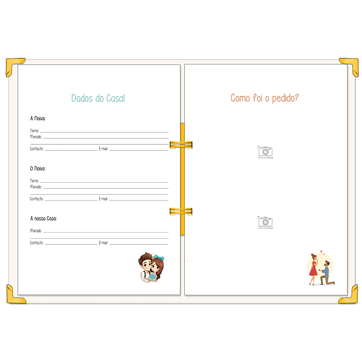 Dossier Agenda de Noiva 👰Capa Floral 4