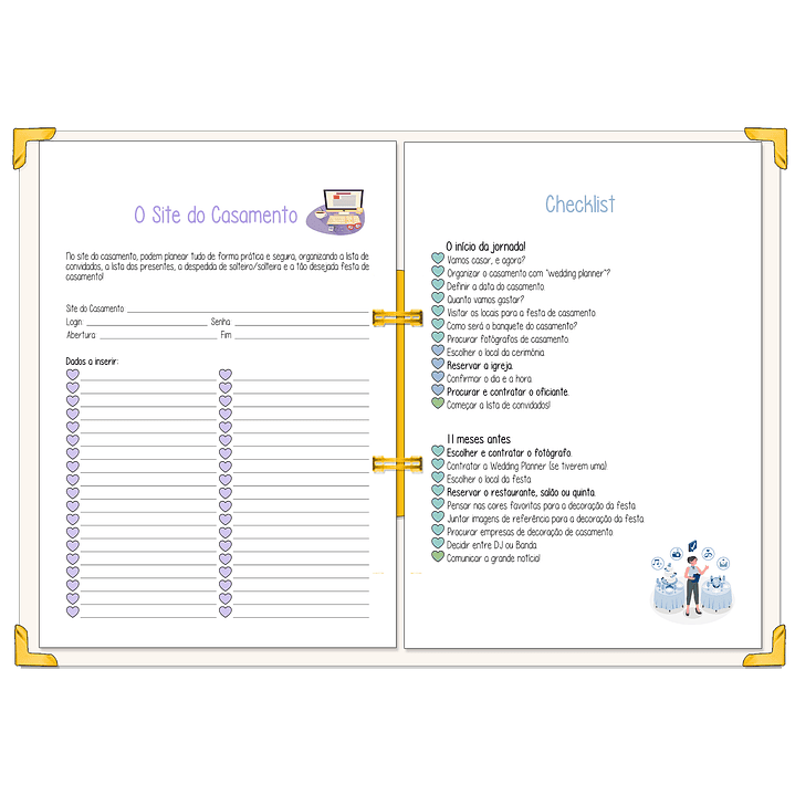 Dossier Agenda de Noiva 👰Capa Floral 5