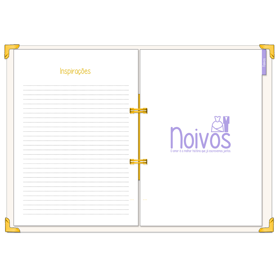 Dossier Agenda de Noiva 👰Capa Floral 6