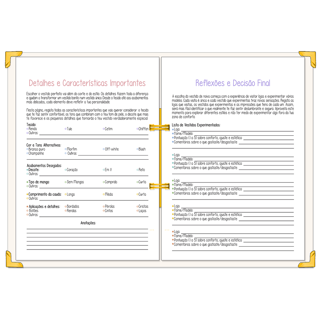 Dossier Agenda de Noiva 👰Capa Floral 8