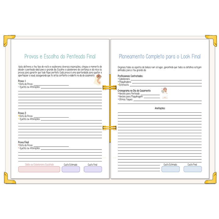 Dossier Agenda de Noiva 👰Capa Floral 9