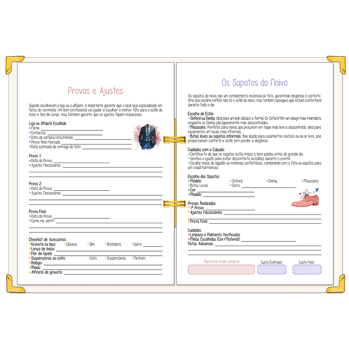 Dossier Agenda de Noiva 👰Capa Floral 10